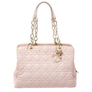 Dior Pale Pink Cannage Tote